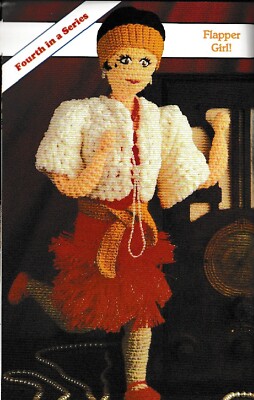 Roaring '20s Doll - 20'' tall - Worsted weight yarn - Crochet Pattern ONLY