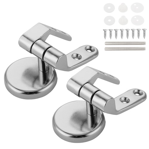 <!--F#f_0-->Replacement Polished Chrome WC Toilet Seat Hinges Hinge Fittings & Seals<!--F/-->