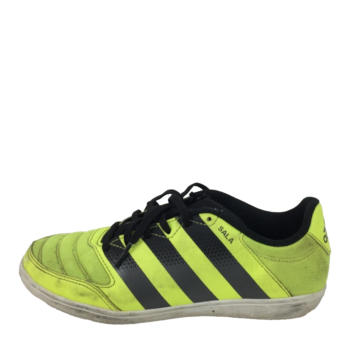Adidas Sala Lime Synthetic Leather Kids Football Boots UK 3 Eur