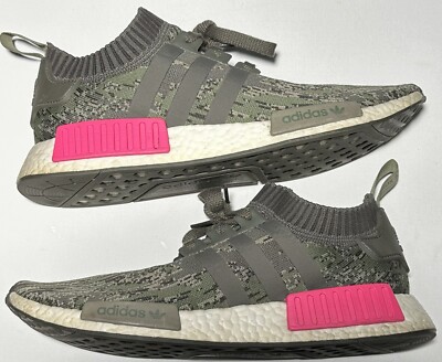 Size 12 adidas NMD R1 Primeknit Utility Grey Camo 2017 190309710042|