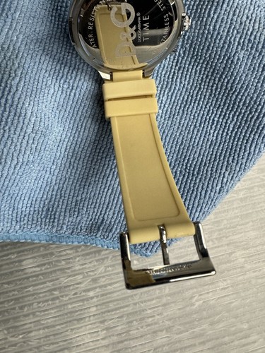 D&G Dolce & Gabbana Juan Chr DW0417 Blue Bezel Silver Dial Silicone Strap WATCH - Picture 13 of 18