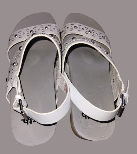 Earth Pine Toba Women's Soft Calf Slingback Sandal White SZ 8.5 M NEW $135 Msrp - Picture 5 of 7