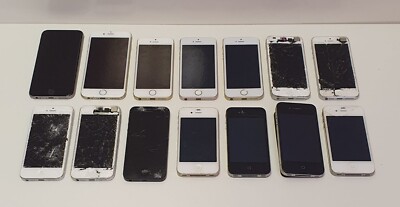 Job Lot 14x Mixed Apple iPhone 4 4S 5 SE 6 6S - Faulty Spares