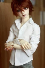 1/4 1/3 Uncle BJD Doll Clothes White Shirt Long Sleeve Basic Style All Match AF