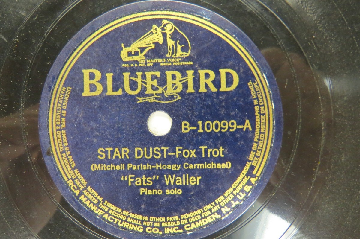 Fats Waller - BLUEBIRD B-10099 - Star Dust - Piano Solo | eBay