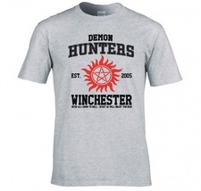 Image of SUPERNATURAL "DEMON HUNTERS COLLEGE LOGO" T SHIRT NEW