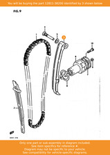 SUZUKI Tensioner, Cam Chain, 12811-38200 OEM