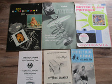 6Pc. Vtg Lot Kodak Ektachroome Film/Filter Booklets Sylvania Tips MORE