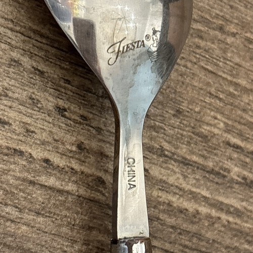 Fiestaware Fiesta Scarlet Paprika Red Serving Spoon, Butter Knife, Jelly Spoon - Picture 4 of 12