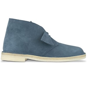 clarks desert boots blue suede