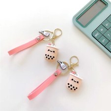 Boba Bubble Tea Keychain Cute