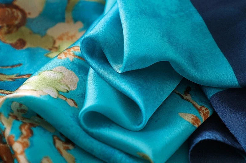 Van Gogh Almond Blossom Print Silk Scarf - image 3 of 4