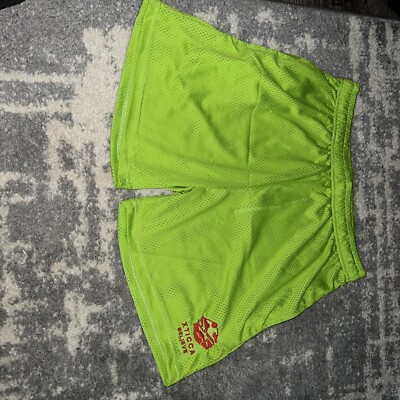 Xticca Believe Neon Green Mesh Shorts Streetwear Athletic Basketball Summer 2XL