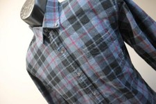 Eddie Bauer Travex Flannel Camp Shirt Plaid Classic Fit Mens Size Medium