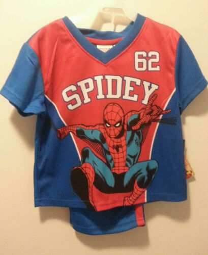 NEW BOY'S SPIDEY 1962 SPIDER MAN TWO PIECE LONG PANT PAJAMA SET SIZE XS M or L 1 - Picture 1 of 3