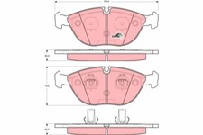 TRW GDB1285 Bremsbelagsatz, Scheibenbremse f�r ALPINA,AUDI,BENTLEY,BMW,CHRYSLER,