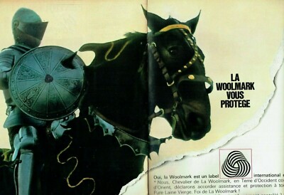 Advertising 129 1965 Pure Virgin Woolmark Wool (2p) Knight
