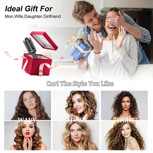 Tragbar Automatischer Lockenstab für Locken Lockenwickler Curler Lockenstab Neu - Bild 3 von 8