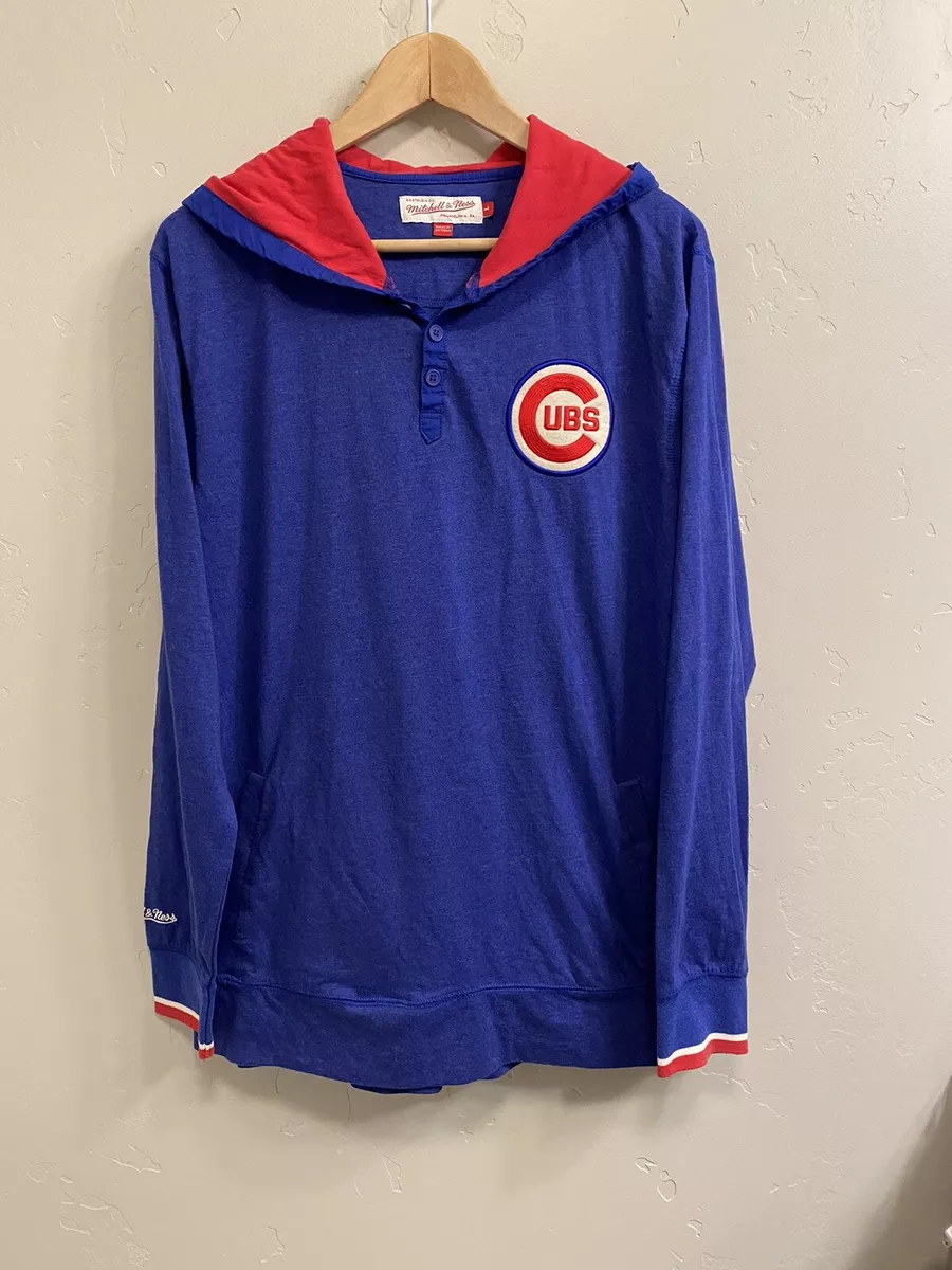 Mitchell Ness Cooperstown Collection Chicago Cubs Hoodie Size Large  (Chest=42”)