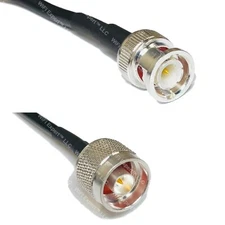 RFC240 BNC MALE to N MALE Coax RF Cable USA-Ship Lot