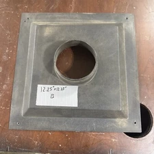 Table Saw Dust Collection Connection Hood,  12 1/4” X 12 1/4” B
