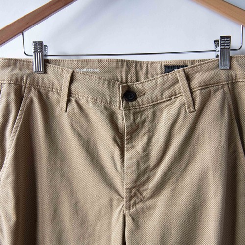 Ag Adriano Goldschmied The Marshall Slim Chino Pants Beige Crisscross 32R - Picture 3 of 10