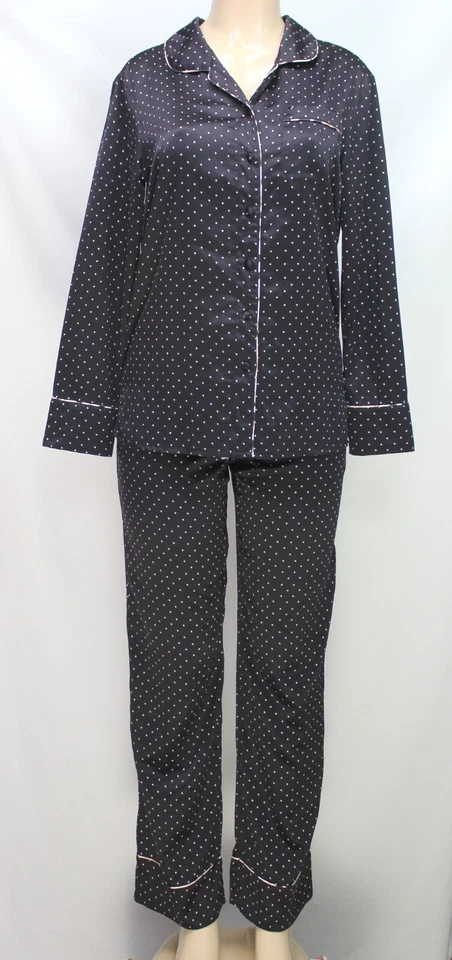 Conjunto de pijama para mujer Cosmopolitan negro talla S Foto 2 de 4