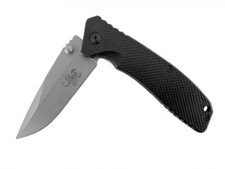 New 8" long Spring assist FOLDING KNIFE w/ Black textured handle Pocket clip