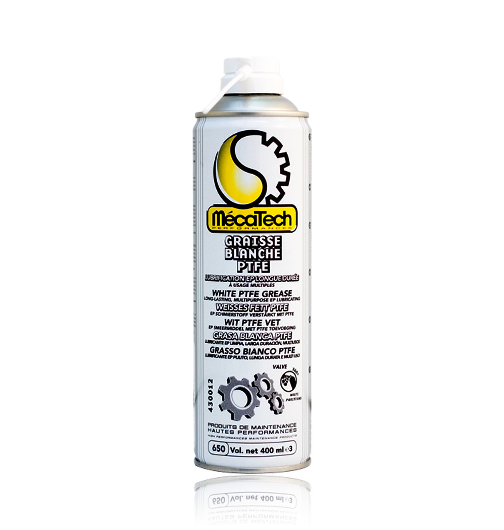 Graisse blanche PTFE pour lubrifier les gonds et glissières