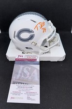 TYRIQUE STEVENSON signed CHICAGO BEARS 2004 SALUTE Mini Football Helmet COA JSA