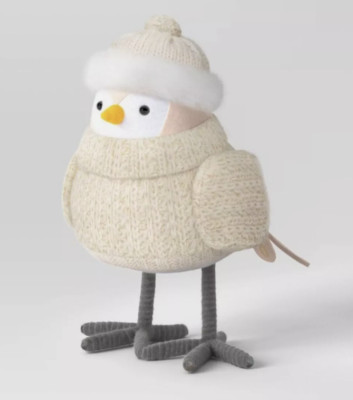 Target Wondershop Bird ~ UBUNTU ~ Christmas Holiday Winter 2024 Ivory Cream Hat