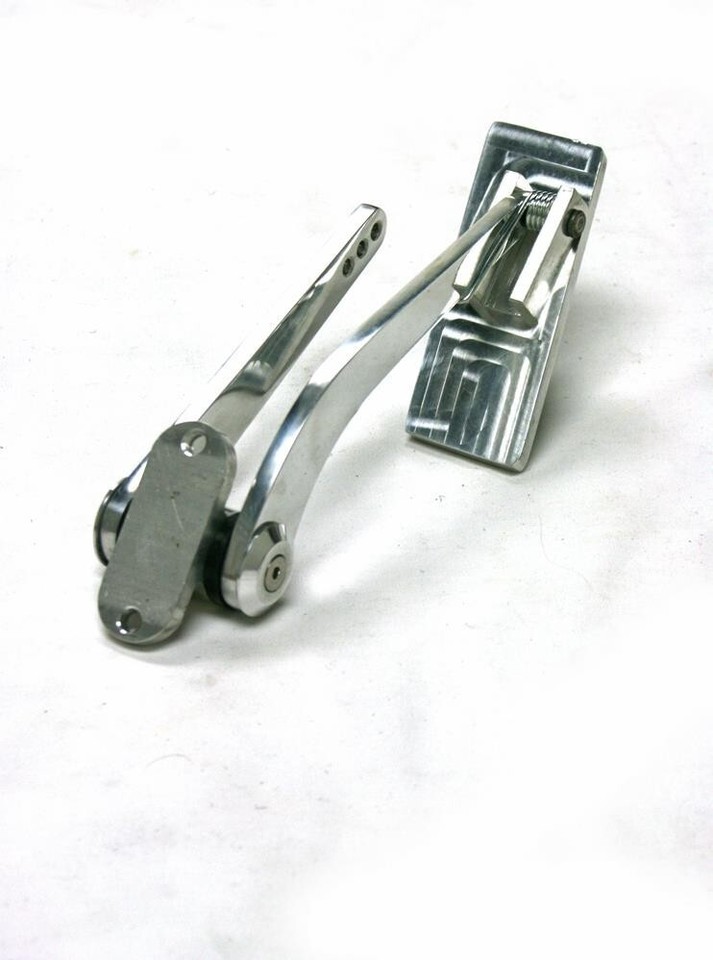 Floor Mount Gas Pedal & 36" Braided Cable Kit Hot Rod Chevy Ford Mopar Rat Rod E - Foto 12