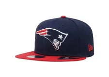 New Era 9Fifty Men Women Cap New England Patriots Baycik Navy Red Snapback Hat