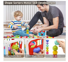 7-in-1 Montessori Sensory Activity Cube Toy for Toddlers   Fine motor skills toy