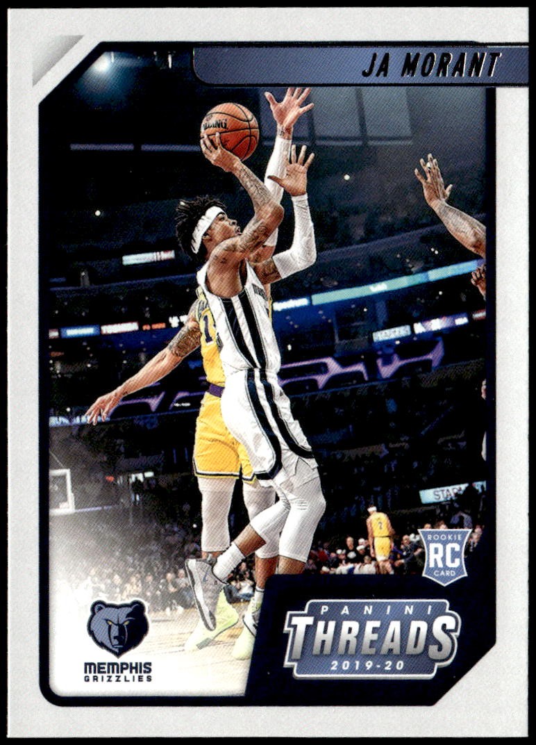 2019-20 Panini Chronicles #84 Ja Morant Threads Rookie E1