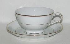 Noritake China Co. DAWN Cup and Saucer Set 5930 (Gold Trim)