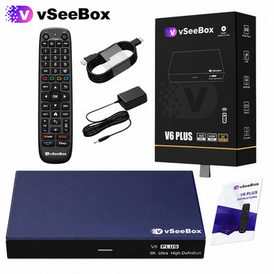 VSeeBox V6 Plus TV Box 30-Day Media Guarantee Fast Shipping Authorized Dealer