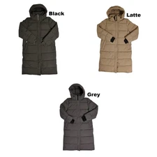 London Fog Women's Ulta Long Faux Down Fill Puffer Coat