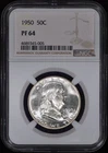 1950 Proof Franklin Half Dollar 50c NGC PF 64 (PR64) - Clean Coin!