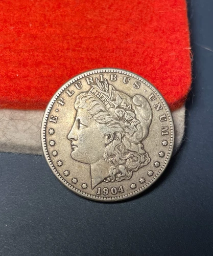 (#102598) Morgan Dollar: 1904 S  VF   Better date!  (See video!)
