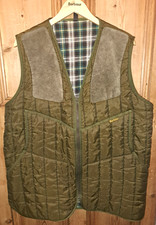 Barbour - Shooting Gilet. GREEN.  LARGE.