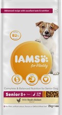 Iams Dog Senior Vitality Small/Medium Chicken 2x2kg Dog Food Dry 13.50 per kilo