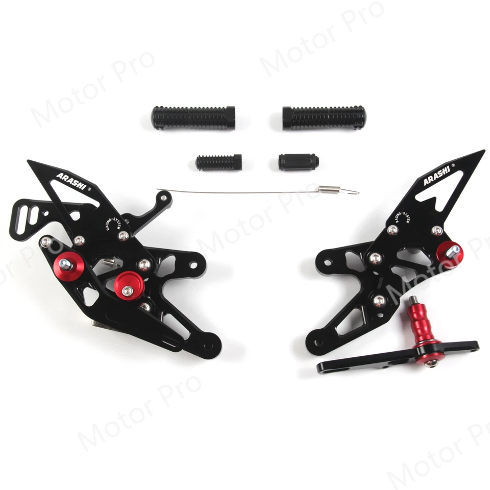 Juego de estriberas traseras Arashi para BMW S1000RR HP4 2015-2018 S1000R 2017-2020 Foto 2 de 4