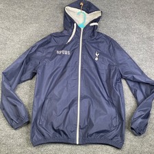 Tottenham Hotspur Official Merchandise Men Navy Blue Windbreaker Jacket Spurs L