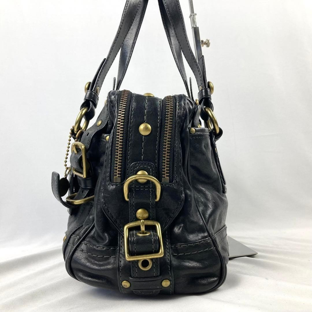 Coach Legacy Lily Satchel 65th Anniversary Vintage Black Leather Bag Authentic image 3