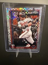 2025 Topps Chrome X-Fractor Harrison Bader Minnesota Twins #62