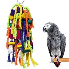 Large Parrot Chew Toy for Bird Macaw African Greys Cockatoo Parakeet Lovebirds