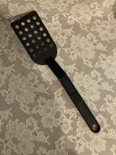T-Fal Black Nylon Slotted Holes Spatula Plastic Lightweight Flipper Canada 13”