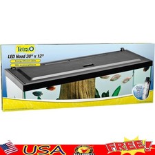 LED Hood 30 Inches by 12 Inches Low-Profile Aquarium Hood with Hidden Lighting