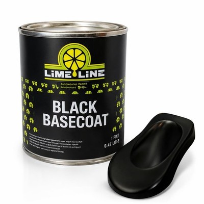 LiME LiNE Automotive Basecoat Paint (1 Pint) (Black)